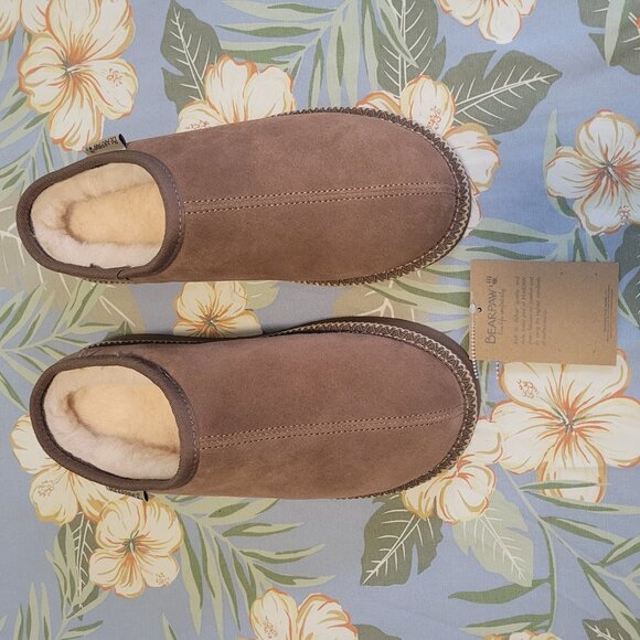 Bearpaw Martis Caroline Platform Slippers Hickory 9 - Picture 2 of 11
